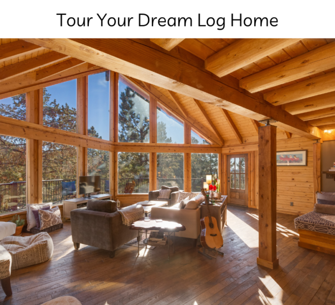 Your next dream home could be a log home in the mountains, take a tour.